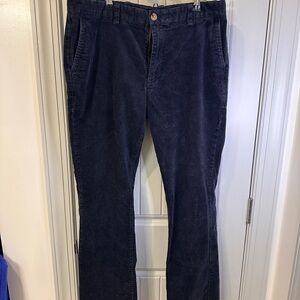 Vineyard Vines Dark Blue Corduroy Pants 34x34